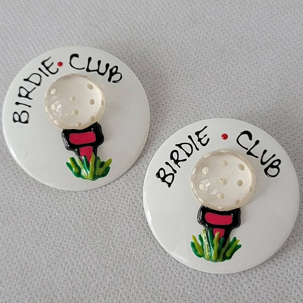 Birdie Club Earrings Golf